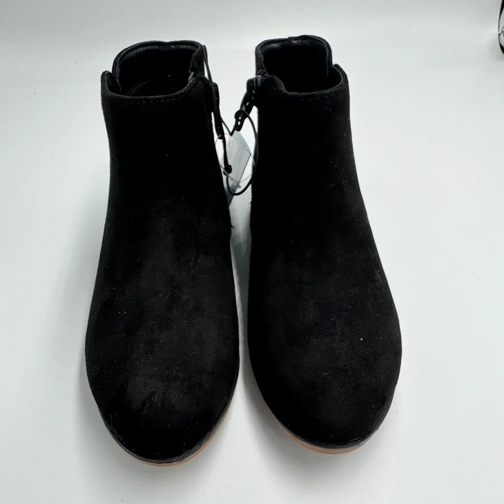 NWT Cat & Jack Toddler Girls 11 Black Formal Ankle Booties Boots Shoes
